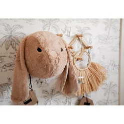 Label Label Rabbit Rosa Roze Muurdecoratie