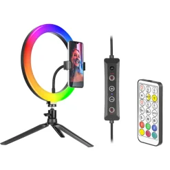 Tracer Led ringlamp met tripod met rgb verlichting en verschillende kleuren Online