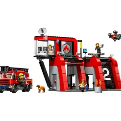 LEGO City 60414 Brandweerkazerne en Brandweerauto Discount