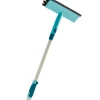 Leifheit Brush Window Cleaner Raamwisser (28 cm) met Borstel en Telescoopsteel Best