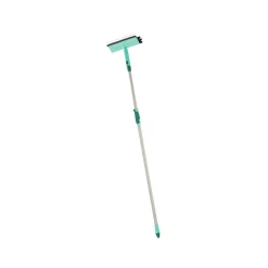 Leifheit Brush Window Cleaner Raamwisser (28 cm) met Borstel en Telescoopsteel Best