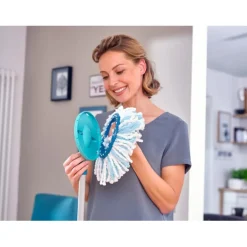 Leifheit Clean Twist Dweil Set Disc Mop Ergo met Emmer en Uitwringsysteem Outlet