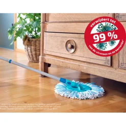 Leifheit Clean Twist Dweil Set Disc Mop Ergo met Emmer op Wieltjes en Uitwringsysteem Sale
