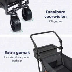 LifeGoods Opvouwbare Bolderkar