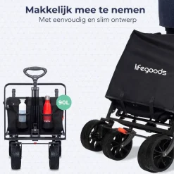 LifeGoods Opvouwbare Bolderkar Hot