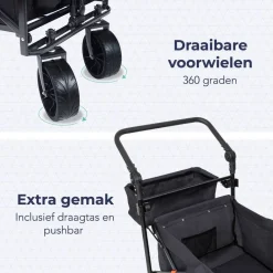 LifeGoods Opvouwbare Bolderkar Hot