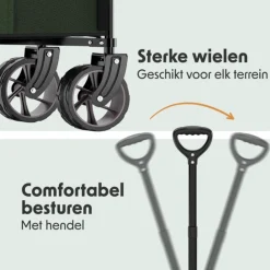 LifeGoods XL Opvouwbare Bolderkar Outlet