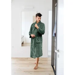 Linnick Flanel Fleece Badjas Uni Clearance