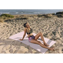 Linnick Strandlaken Microvezel 100x200cm - light pink New