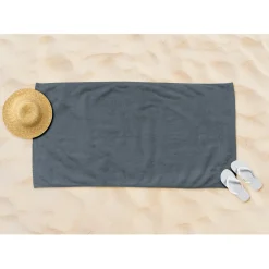Linnick Strandlaken Microvezel 100x200cm - dark grey Hot
