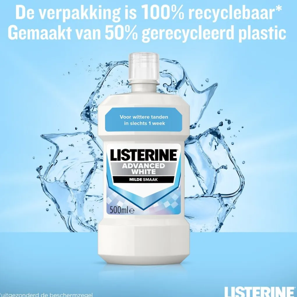 Listerine Advanced White Milde Smaak Mondwater