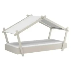 Basic Collectie Lodge Bed 90x200 cm Licht Clearance