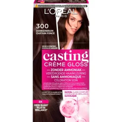 Casting L'Oréal Paris Crème Gloss 300 Donkerbruin Semi-Permanente Haarkleuring Discount
