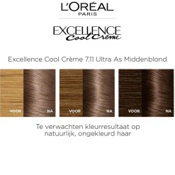 Excellence L'Oréal Paris Cool Crème 7.11 Ultra As Middenblond Permanente Haarkleuring Online