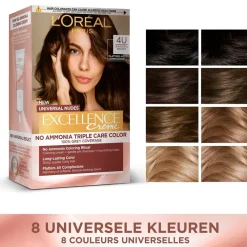 Excellence L'Oréal Paris Crème Universal Nudes 2U Zeer Donkerbruin Permanente Haarkleuring New