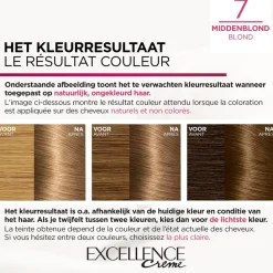 Excellence L'Oréal Paris Crème 7 Middenblond Permanente Haarverf