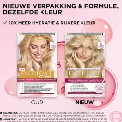 Excellence L'Oréal Paris Crème 9 Zeer Lichtblond Permanente Haarverf Sale