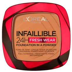 L'Oreal L’Oréal Paris Infaillible 24H Fresh Wear 330 Hazelnut Foundation in A Powder Hot