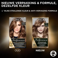 Preference L'Oréal Paris Préférence 6 Donkerblond Permanente Haarkleuring