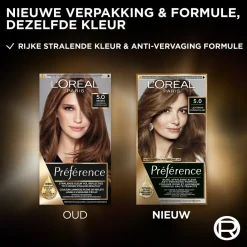 Preference L'Oréal Paris Préférence 5 Lichtbruin Permanente Haarkleuring Online