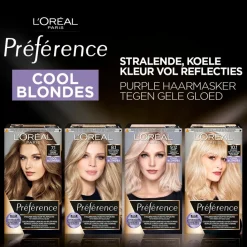 Preference L'Oréal Paris Préférence Cool Blondes 7.1 As Middenblond Permanente Haarkleuring New