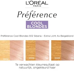 Preference L'Oréal Paris Préférence Cool Blondes 9.12 Zeer Licht As Beigeblond Permanente Haarkleuring Sale