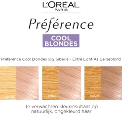 Preference L'Oréal Paris Préférence Cool Blondes 9.12 Zeer Licht As Beigeblond Permanente Haarkleuring Sale