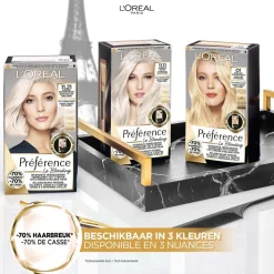 Preference L'Oréal Paris Préférence Le Blonding 11.21 Ultra Licht Parelmoer Asblond Permanente Haarkleuring New