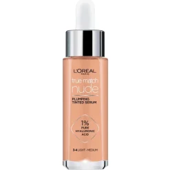L'Oreal L'Oréal Paris True Match Nude 3-4 Light Medium Plumping Tinted Serum Sale