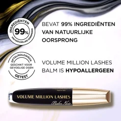 L'Oreal L'Oréal Paris Volume Million Lashes Balm Noir 01 Black Mascara New