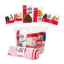 Lotus wafel assortiment met gratis keukenhanddoek Online