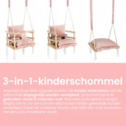 Lovegifts Luxe Houten 3 in 1 Meegroei Babyschommel en Kinderschommel Sale