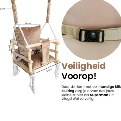 Lovegifts Luxe Houten 3 in 1 Meegroei Babyschommel en Kinderschommel Outlet