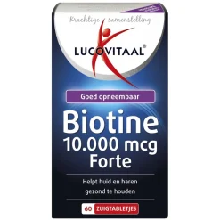 Lucovitaal Biotine Forte 10.000mcg Zuigtabletten New