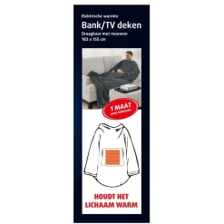 Lucovitaal Elektrische warmte Bank/TV deken New