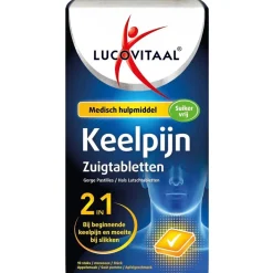 Lucovitaal 2-in-1 Keelpijn Zuigtabletten