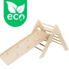 Luna Toys Naturel ECO Houten Klimrek met Glijbaan New