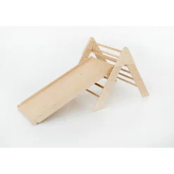 Luna Toys Naturel ECO Houten Klimrek met Glijbaan New