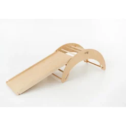 Luna Toys Naturel ECO Houten Klimrek met Glijbaan New