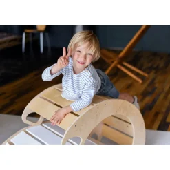 Luna Toys Naturel Houten Schommelstoel / Rocker Clearance