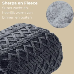 Luvego Elektrische Bovendeken Warmte deken met Fleece/Sherpa Plaid Outlet