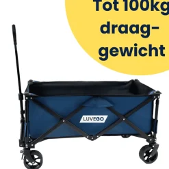 Luvego Opvouwbare Bolderkar 100KG