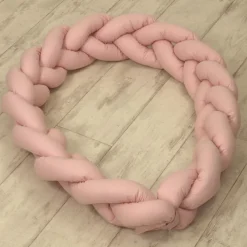 MamaLoes Amy Pure Roze 2-in-1 Babynest en Braided Bedbumper Online