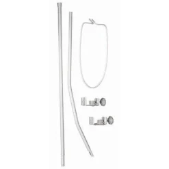 MamaLoes Amy Wit Piekstok & Sluierstandaard met Klembevestiging