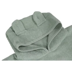 MamaLoes Beer Badstof Stone Green Kinder Badponcho Online