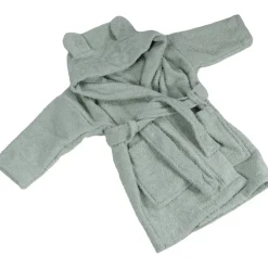 MamaLoes Beer Badstof Stone Green 1-2jr Kinder Badjas Best