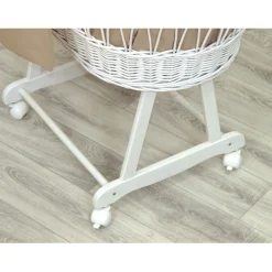 MamaLoes Pure Beige Deluxe Wit Baby Wiegje Outlet