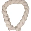 MamaLoes Soft Cotton Ecru 210 cm Braided Bedbumper Discount