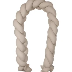 MamaLoes Soft Cotton Ecru 210 cm Braided Bedbumper Discount