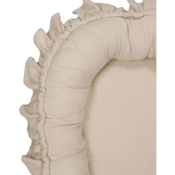 MamaLoes Soft Cotton Ruffle Ecru Babynest